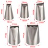 5 Pcs Icing Piping Tips Set, Stainless Steel Baking Kits,