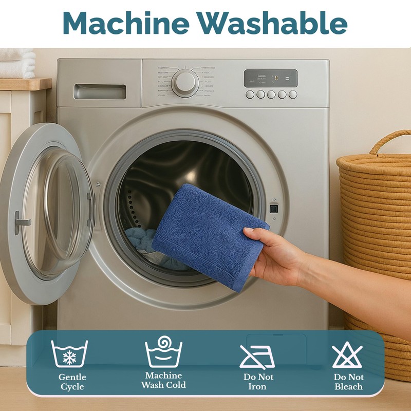 Casa Platino Hand Towels for Bathroom - 6 Pack (16"x28")