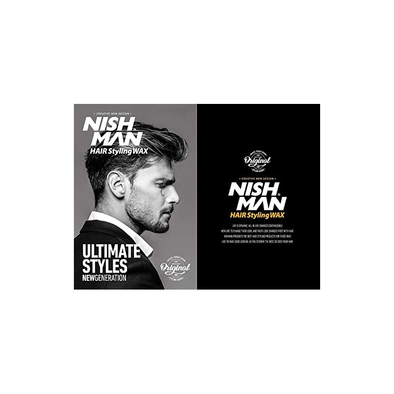 NISHMAN S5 Hair Styling Spider Wax - White 150 ml