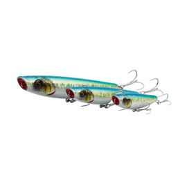 Savage Gear Pop Walker 2.0 - Esca da pesca d'acqua dolce e salata per spigole, lucci, pesci azzurri e predatori, lancio lungo, sonaglio incorporato, ami ultra affilati Sexy Mullet 9 cm