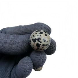 Sunshcat Natural Speckle 0.78 Inchs Crystals and Healing Stone Ball Set,Home Desktop Feng Shui Array Decoration(7 Pieces) ﻿