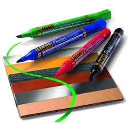 Pentel Permanent Markers Bullet Point - Black (Pack of 12)