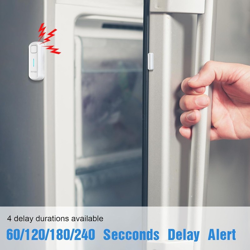 Daytech Freezer Door Alarm with Adjustable 0 to 120dB Volume,