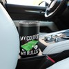 My Court My Rules Badminton Player Stainless Steel Insulated Tumbler