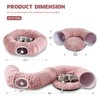 Yaning Bubble Cat Tunnel for Indoor Cats, Round Peekaboo Cave