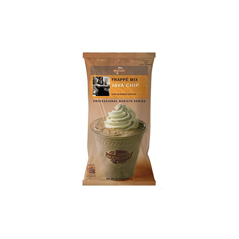 MOCAFE Java Chip Coffee Frappe Mix, Instant Blended Iced Coffee