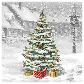 Serviette "Verschneite Weihnacht" 20 Stück