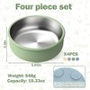 Mity rain Stainless Steel & Silicone Bowls for Baby -