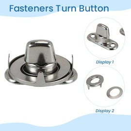 FutureHight 20 Sets Marine Grade Twist Lock Fasteners Rotary Knob Eyelet and Bolt, for Canvas Fastening Knobs, Durable