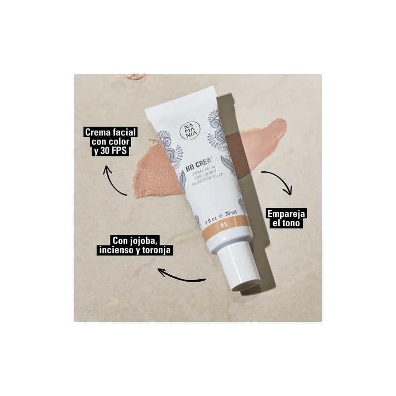 Xamania Bb Cream 3 En 1: Maquillaje Natural Con Fps