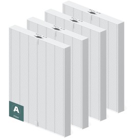 4 Pack 115115 HEPA Replacement Filter A for Winix PlasmaWave Air Purifier C535 5300 5300-2 5500 5500-2 6300 6300-2 P300 AM90 9000 5000 5000B C909 9800, H13 True HEPA Size 21 Filter