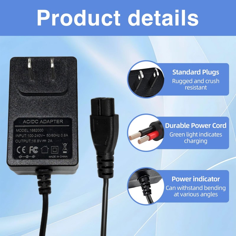 Fesasn 16.8V Power Charger for Aiper Scuba S1 Cordless Robotic