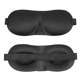 2X 3D Soft Sleeping Eye Mask Memory Foam Padded Shade Cover Relax Sleep Blindfold