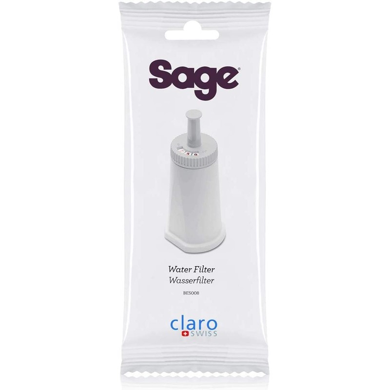 Sage Appliances SES008WHT0NEU1 BES008 ClaroSwiss Water Filter, Plastic, White