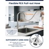 DAYONE 2 Handle Kitchen Faucet with Soap Dispenser, Two-Handle Kitchen