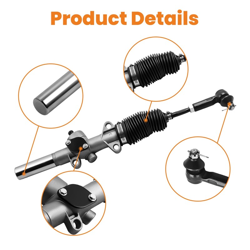 Tuningsworld Steering Rack, Golf Cart Steering Gear Box Assembly for