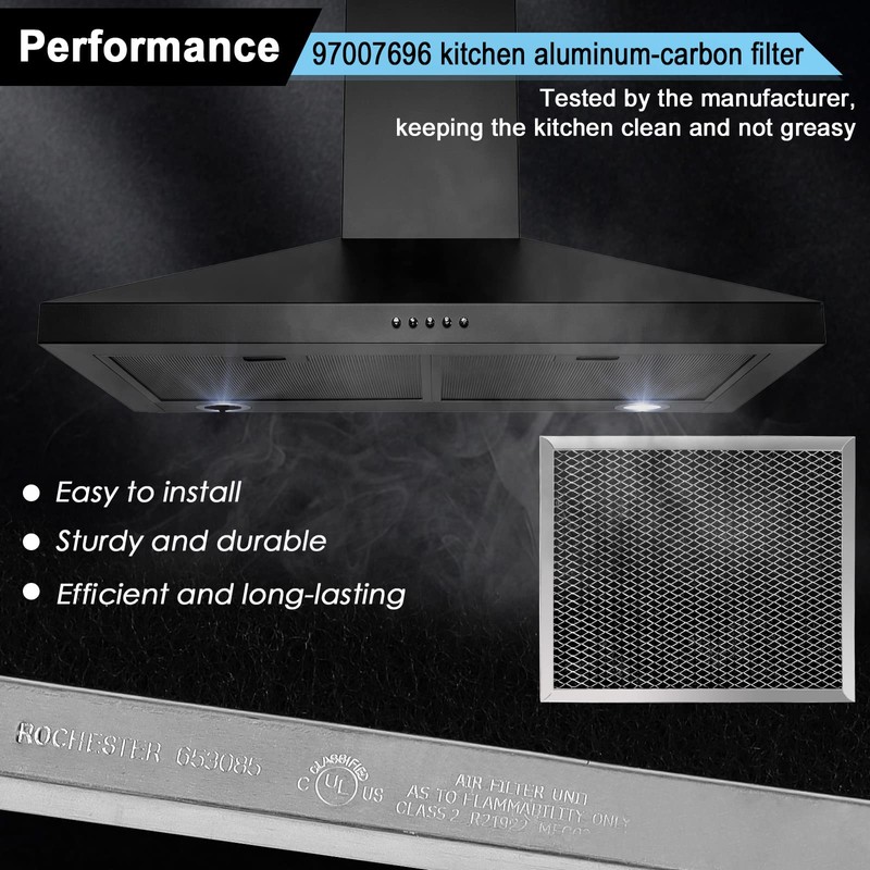 97007696 Charcoal Filter Replacement for Range Hood 41F Grease Filter
