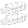 2Pcs Faucet Storage Rack Stainless Steel Sink Caddy Organizer Soap
