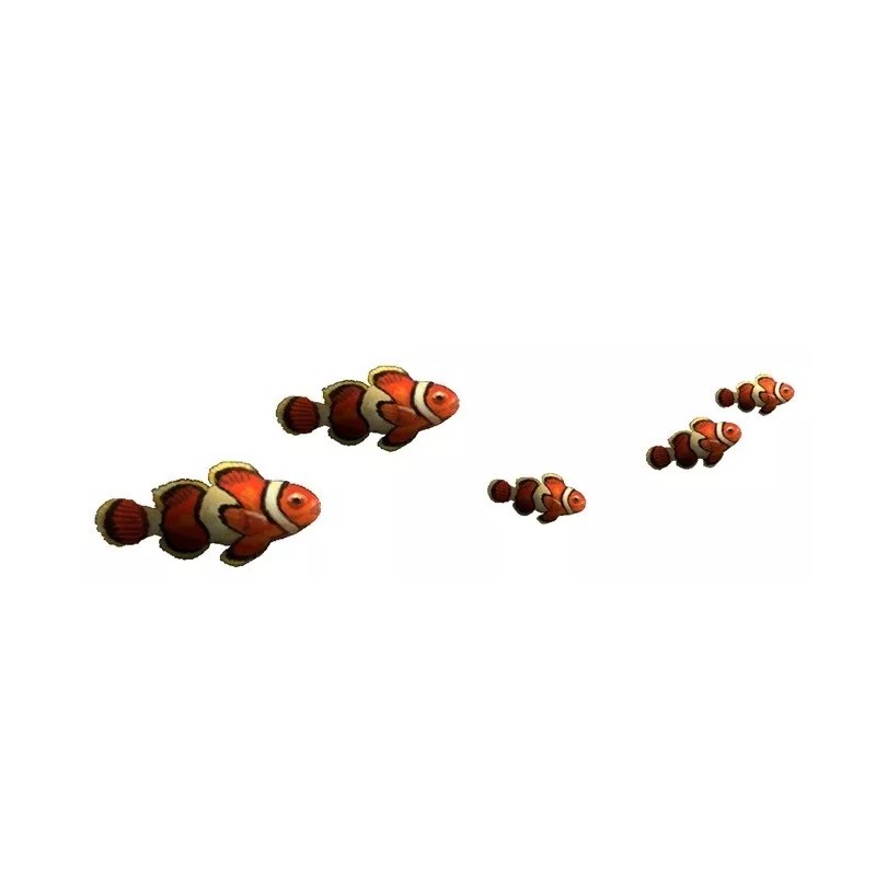 Tropical Clownfish Wall Decal Tropical Nemo Clown Fish Sticker Peel