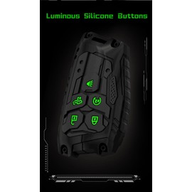 DEGEMEEN Zinc Alloy Key Fob Cover, Compatible with 2022-2025 Chevy Silverado 1500, GMC Sierra 1500, 2024-2025 Silverado Sierra 2500HD 3500HD (Model-A) for Pickup Truck