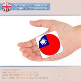 Destination Vinyl ltd Fridge Magnet - Taiwan Flag China Travel 9099