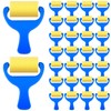 Tenceur 50 Pcs Foam Paint Roller 3", Small Sponge Roller