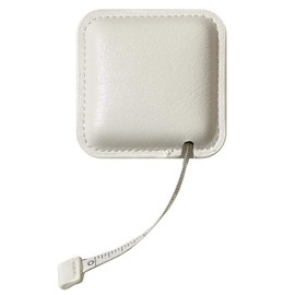 Haoa Auto Measure Measure 6.6 ft (2 m) Automatic Winding Tape Measure Inch Centimeters 200cm/79inch Tape Measure Makijaku Auto Measure Sewing Measure Tape Measure PU Leather (White)