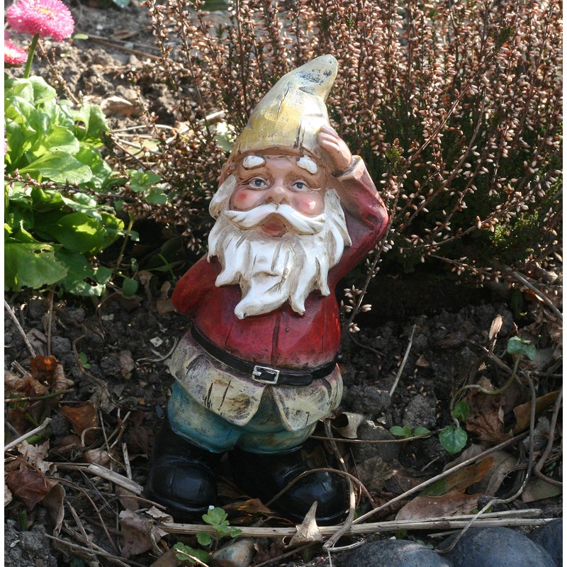 Traditonal Quizzical Gnome Garden decoration, garden gnome …