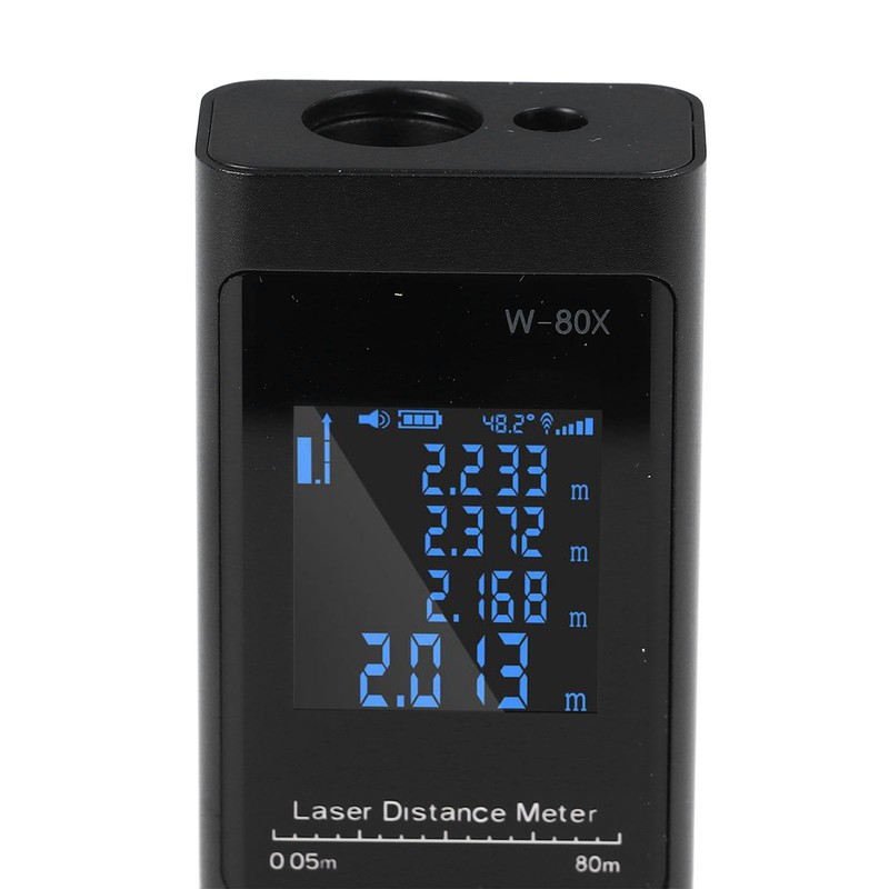 Laser Distance Meter Outdoor Handheld Measure Rechargeable Measurement Tool High