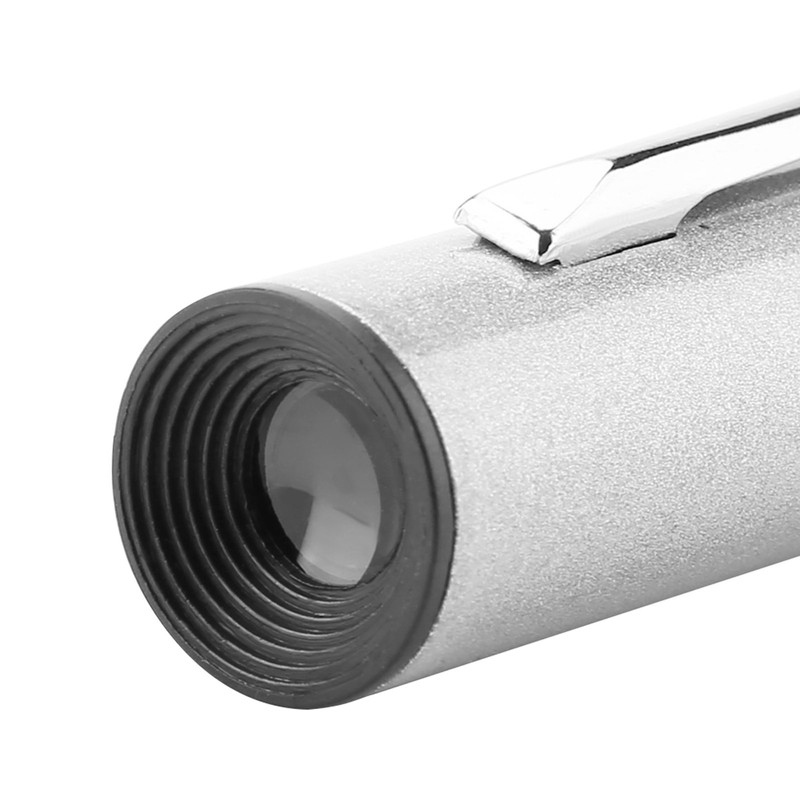 100X Mini LED Magnifier Microscope Jewelers Loupe Magnifying Glass Pouch