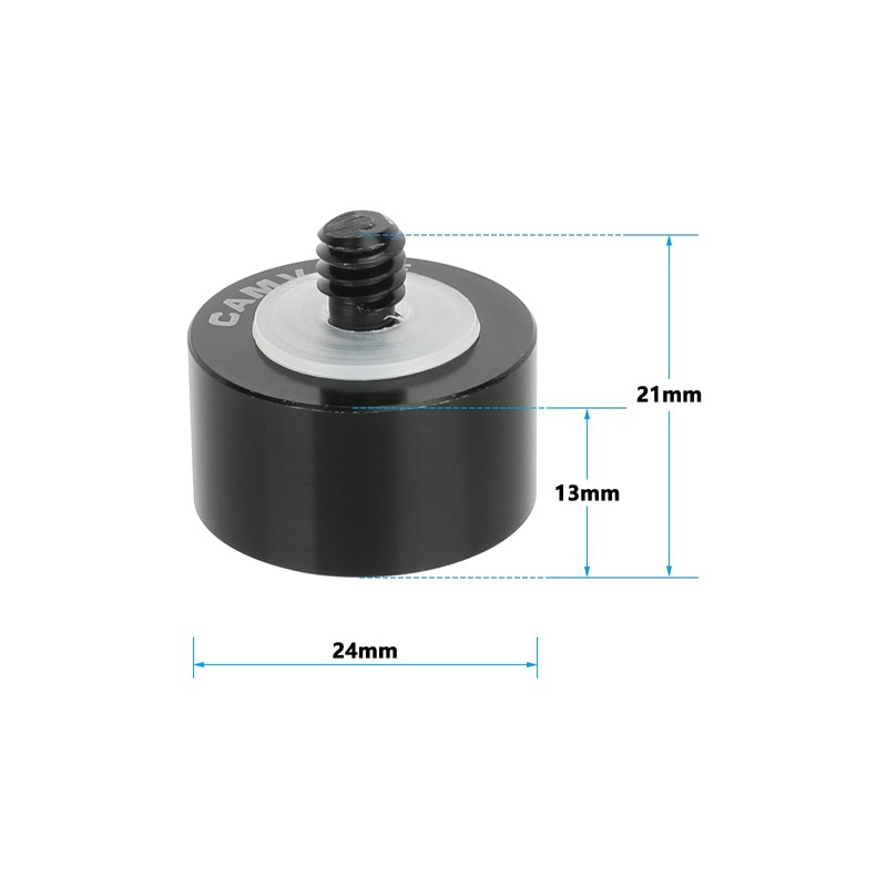 CAMVATE Mic Stand Adapter 1/4" Male to 5/8" Female for
