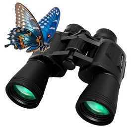 Upcheirna 20x50 High Power Binoculars for Adults,Low Light Night Vision, Lightweight & Portable HD Binoculars for Bird Watching Scope (Black)