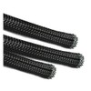 5 Meters, 8mm Braided SLEEVING - Expandable Black Braided Flexible
