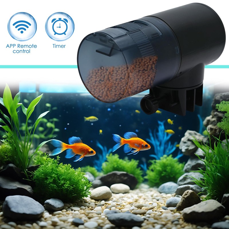 Aquarium WIFI Automatic Fish Feeder - Fish tank automatic timer