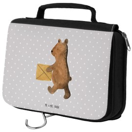 Mr. & Mrs. Panda Kulturbeutel Bär Zuhause - Geschenk, Organizer, Kosmetikbeutel, Schminktasche, Bär Zuhause Einzugsgeschenk Einzug Neues Haus Neue