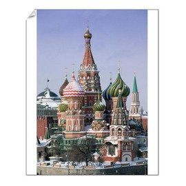robertharding 8R 10x8 Print of St. Basils Christian Cathedral in Winter Snow (1186126)