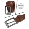Cartvelli Business Leather Belt Men's 35 mm Made in Germany