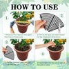 SGYUNQ Plant Pot Grid Soil Protector Covers Cuttable Flower Protector