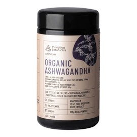 Evolution Botanicals Organic Ashwagandha, 100g