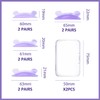 8 Paar Silikon -Wimpernpads, Wimpernverbrennungszubehör, Eyelash Beauty Supplies, Wimpernhebepads.