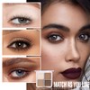 Kaely Powder Eyeshadow Quad, Natural Brown Matte Eyeshadow Palette Makeup,