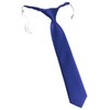 TigerTie Designer Security Safety Tie Plain Pre-tied with Elastic Band,