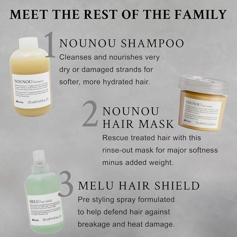 Davines Nounou - Máscara para el pelo, 249 ml