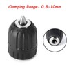 Bestgle 0.8mm-10mm Capacity Mount 3/8-24UNF Keyless Quick Connect Drill Chuck