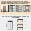 Magnetic Screen Door Mesh Curtain Durable Heavy Duty Mosquito Net