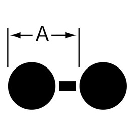 Nissa Chain, 0.9 inch (2.3 mm), Brass, Chrome, Ball Chain, 98.8 ft (30 m) BB1023