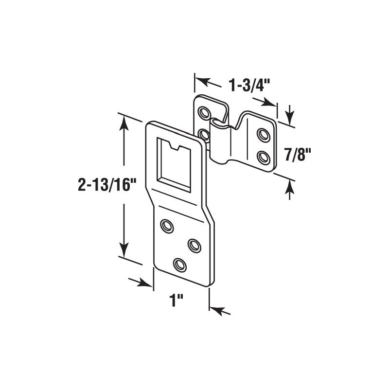 Prime-Line L 5777 Stamped Steel Heavy Duty Storm or Screen
