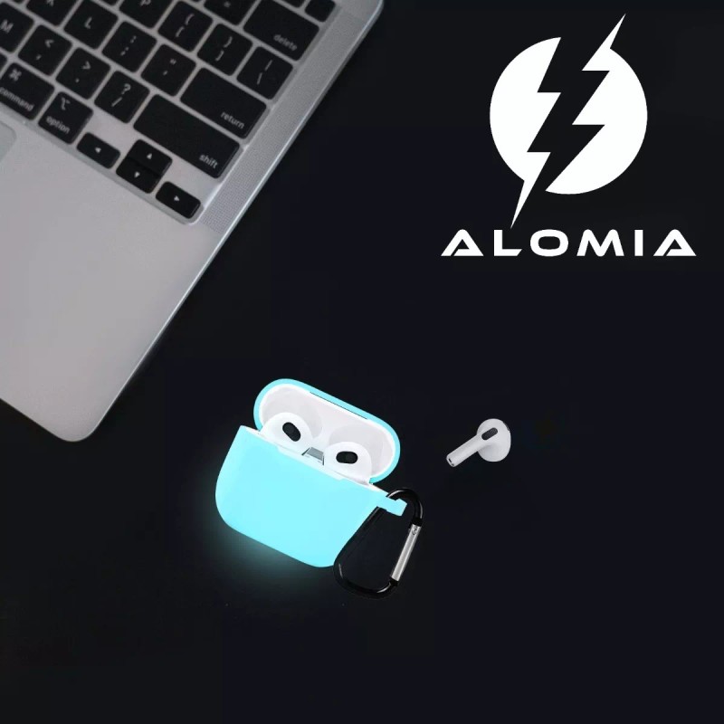 Alomia Funda Protectora Para AirPods 3 Gen Brilla En Oscuridad