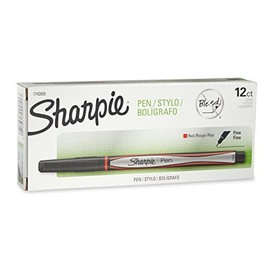 Sharpie 1742665 Fine Point Pen, Red, (2-Pack of 12)