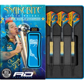 RED DRAGON Peter Wright Snakebite Brass Softip 20G Darts Set